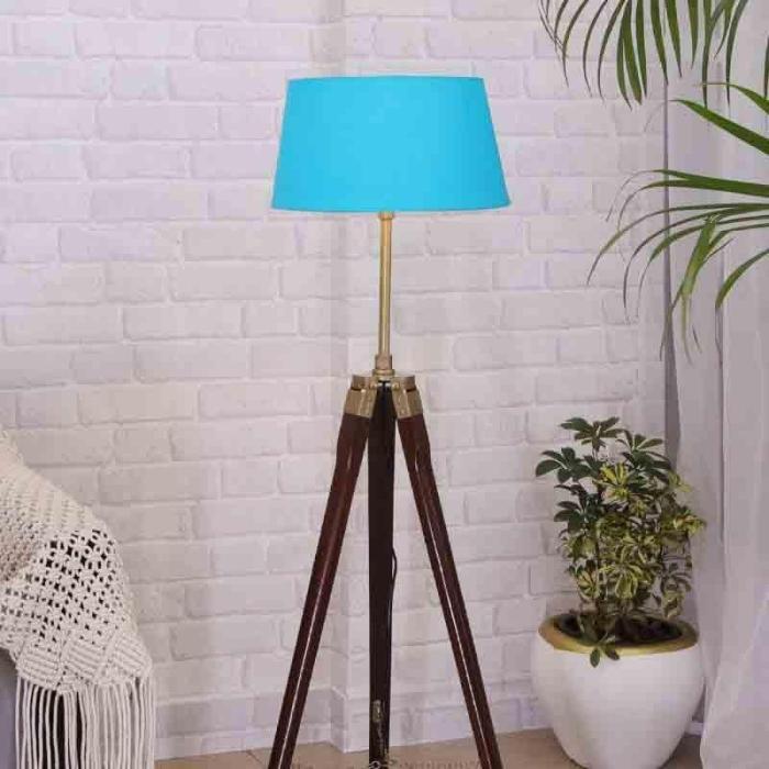 Chouette Tripod Floor Lamp  |   Floor Lamps Floor Lamps Blue