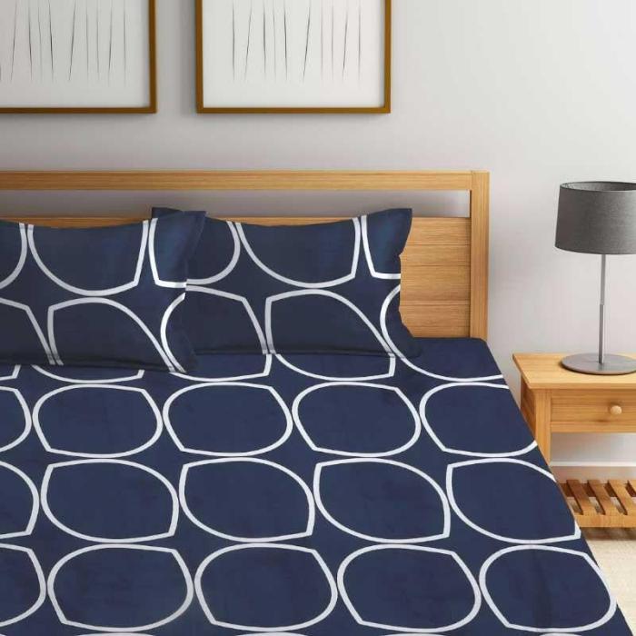 Circum Jive Bedsheet  |   Geometric Bedsheets Bedsheets Blue