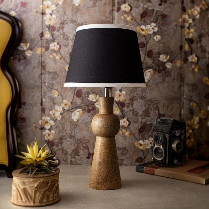 Class With Twist Skirt Stand Table Lamp  |   Table Lamps Lamps & Lighting Black