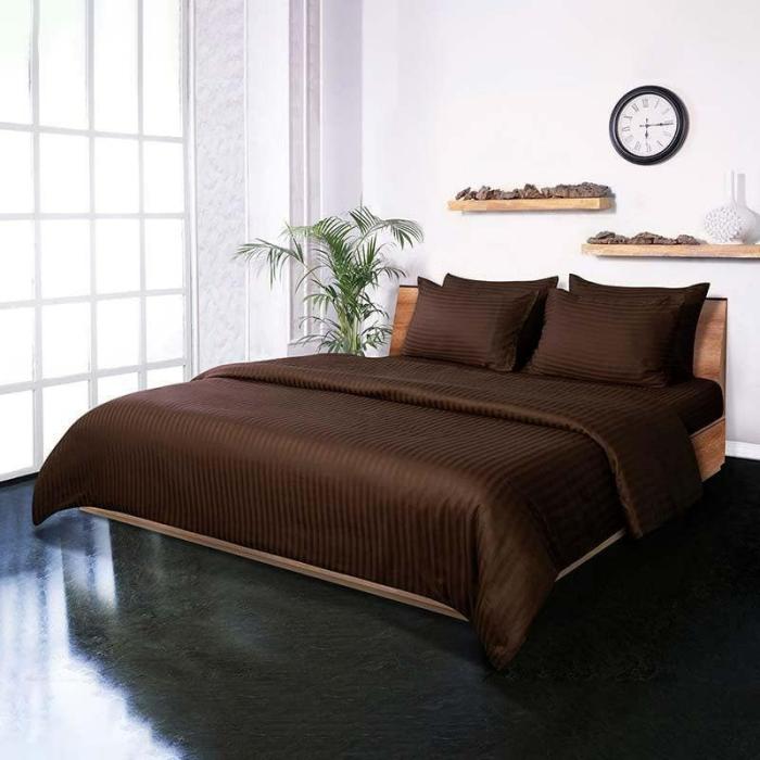 Classic Striped Duvet Cover  |   Duvet Covers Bedding Brown