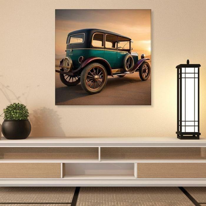 Classic Wheels Wall Art  |   Wall Art & Paintings Wall Art & Paintings Blue, Brown