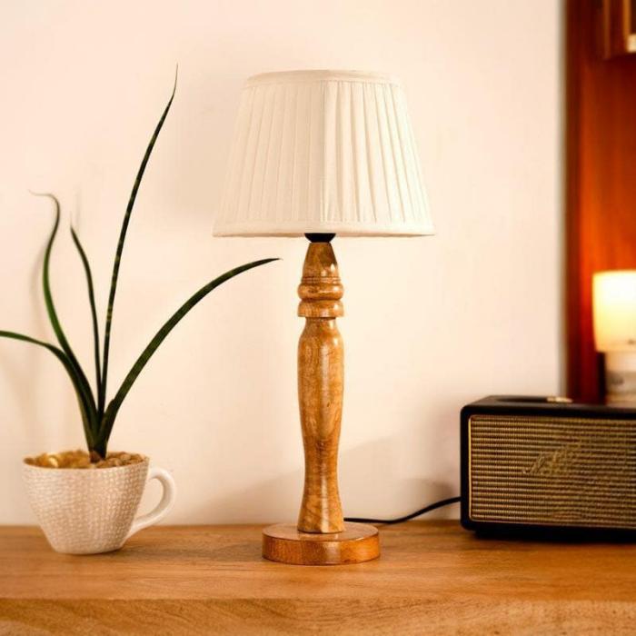 Classy With Twist Round Pillar Stand Lamp  |   Table Lamps Lamps & Lighting Table Lamps