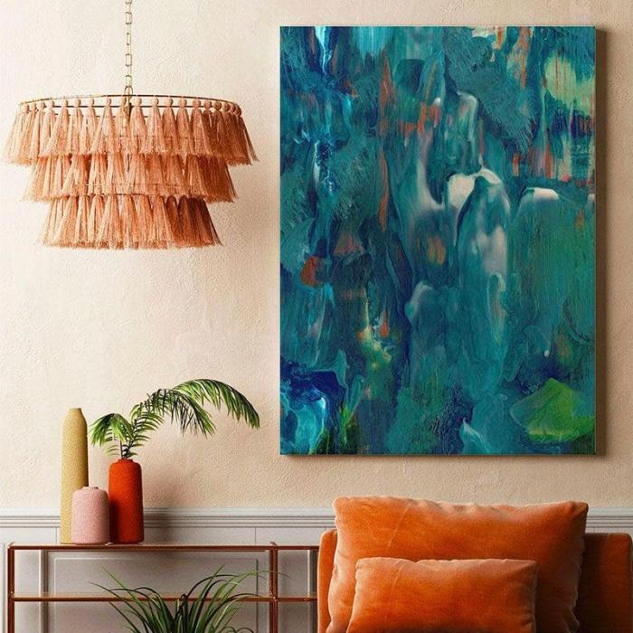 Coastal Abstract Wall Painting  |   Wall Art & Paintings Wall Art & Paintings Blue