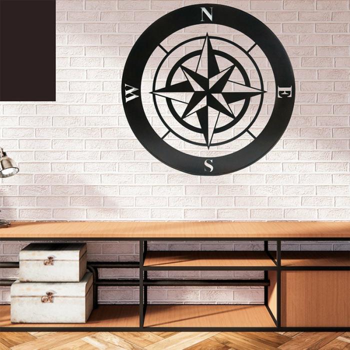 Compass Wall Art  |   Wall Accents Wall Accents Black