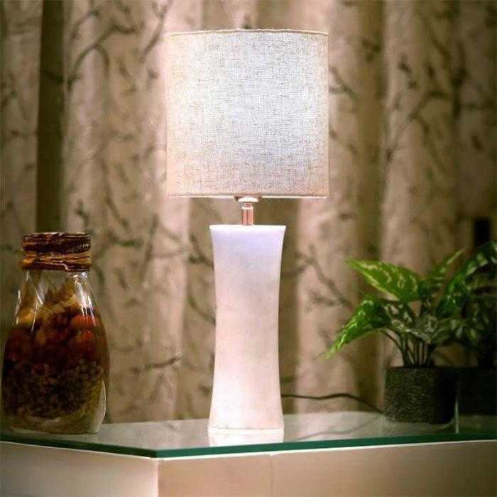 Concave Marble Table Lamp  |   Table Lamps Lamps & Lighting Table Lamps