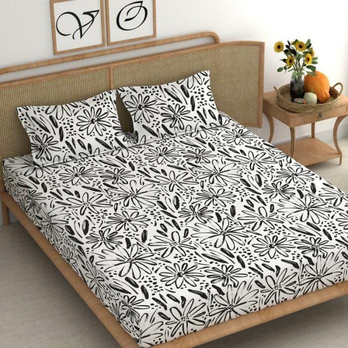 Connie Cora Printed Bedsheet  |   Floral Bedsheets Bedsheets Floral Bedsheets