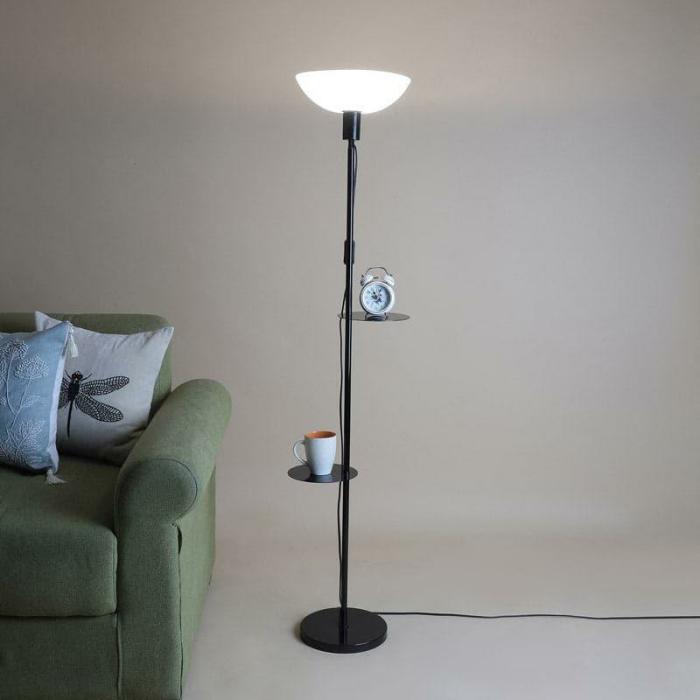 Corvina Floor Lamp With Shelf  |   Floor Lamps Floor Lamps Floor Lamps