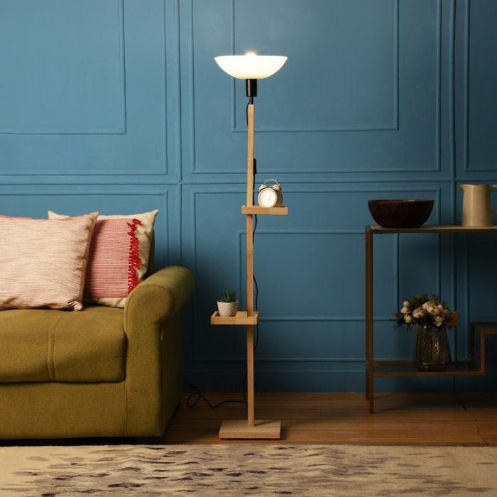 Corvina Polo Floor Lamp With Shelf  |   Floor Lamps Floor Lamps Floor Lamps