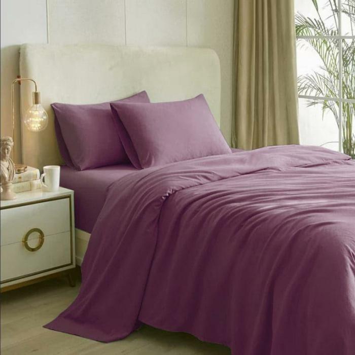 Cotton Candy Bedsheet  |   Solid Bedsheets Bedsheets Purple