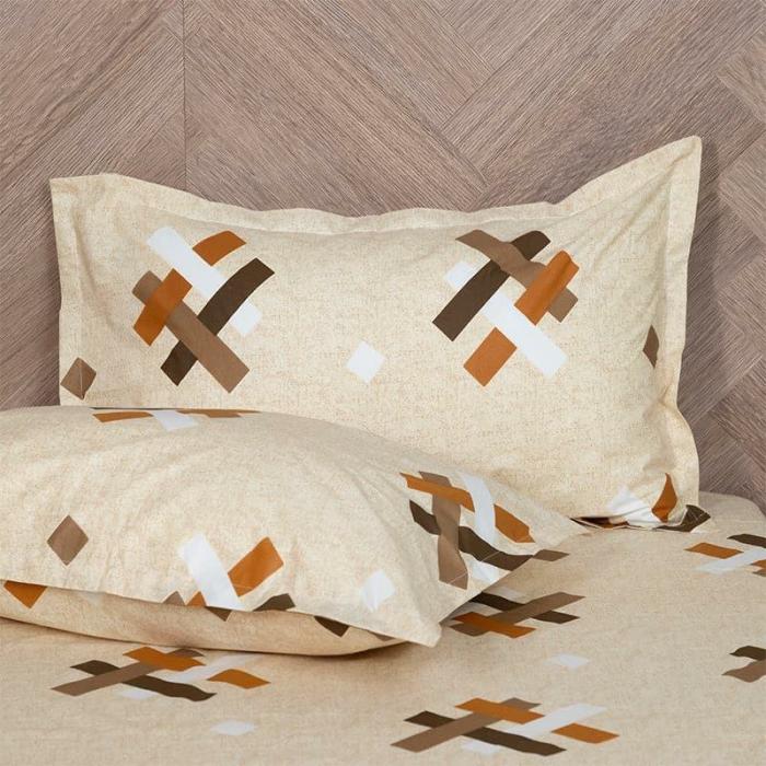 Criss Cross Chrome Bedsheet  |   Geometric Bedsheets Bedsheets Geometric Bedsheets