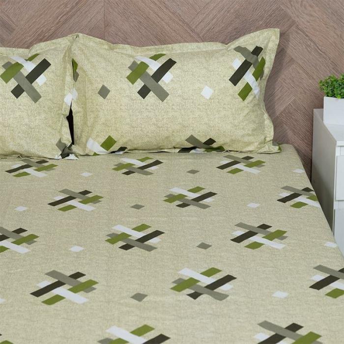 Criss Cross Chrome Bedsheet  |   Geometric Bedsheets Bedsheets Geometric Bedsheets