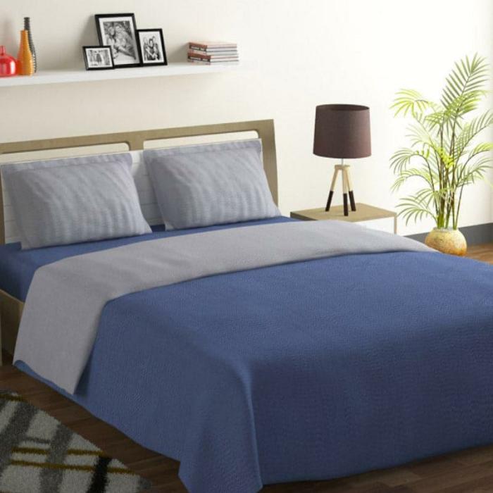 Croda Solid Bedsheet  |   Solid Bedsheets Bedsheets Blue