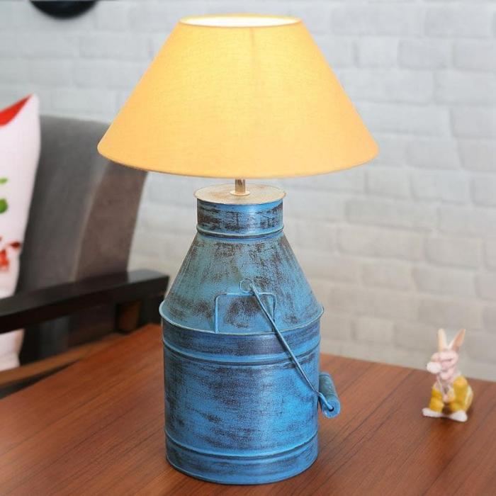 Dairyman Table Lamp  |   Table Lamps Lamps & Lighting Blue, Gold