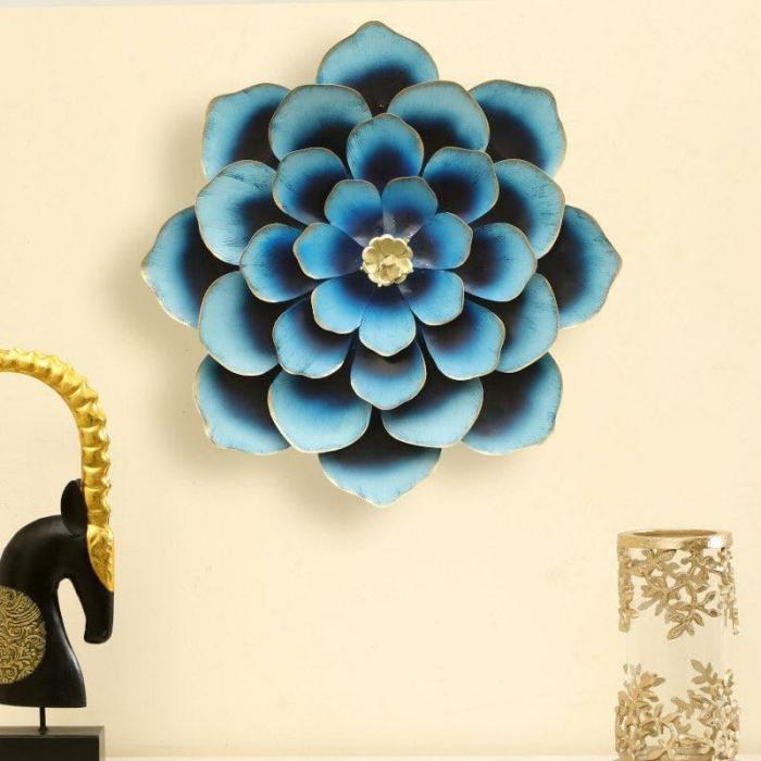 Daisy Bloom Wall Decor  |   Wall Accents Wall Accents Blue, Gold