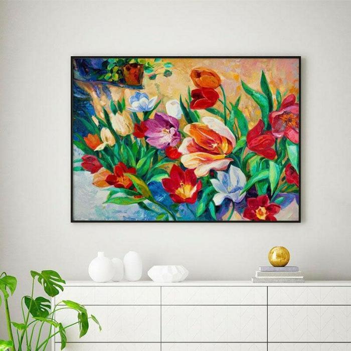 Dancing Flowers Wall Painting  |   Wall Art & Paintings Wall Art & Paintings Multicolor