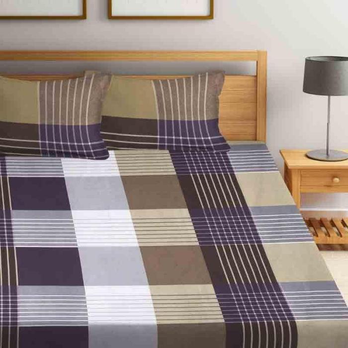 Dark Knight Bedsheet  |   Geometric Bedsheets Bedsheets Blue, Brown