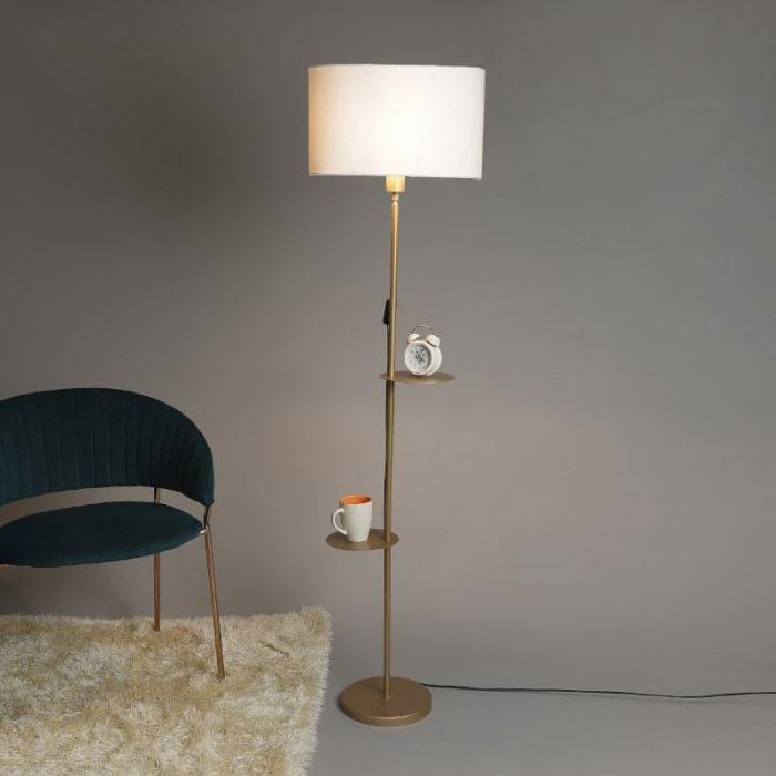 Davina Dawn Floor Lamp With Shelf  |   Floor Lamps Floor Lamps Floor Lamps