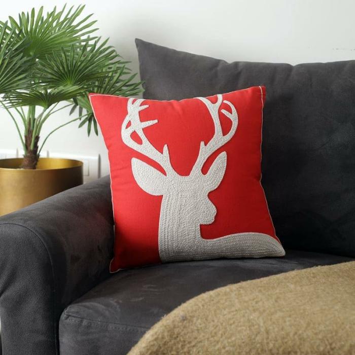 Deer Silhouette Cushion Cover  |   Printed Cushions Cushion Covers Printed Cushions