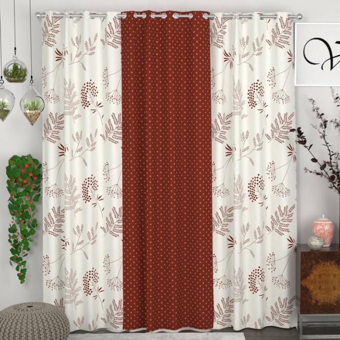 Delfa Printed Curtain – Set Of Three  |   Curtains Curtains Curtains