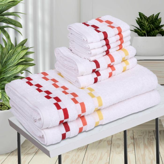 Delpha Towel Combo – Set Of Eight  |   Bath Towels Bath Linens Bath Towels