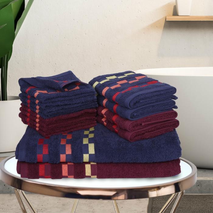 Delpha Towel Combo – Set Of Fourteen  |   Bath Towels Bath Linens Bath Towels