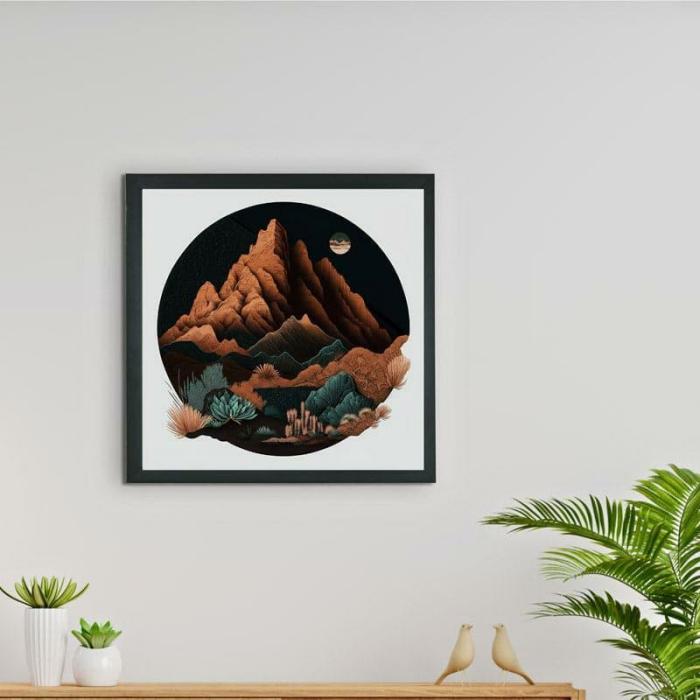 Desert Moonrise Wall Art  |   Wall Art & Paintings Wall Art & Paintings Multicolor