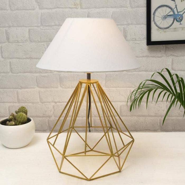 Diamond Dust Gold Table Lamp  |   Table Lamps Lamps & Lighting Gold, White