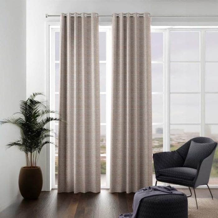 Dipa Floral Curtain – Set Of Two  |   Curtains Curtains Beige