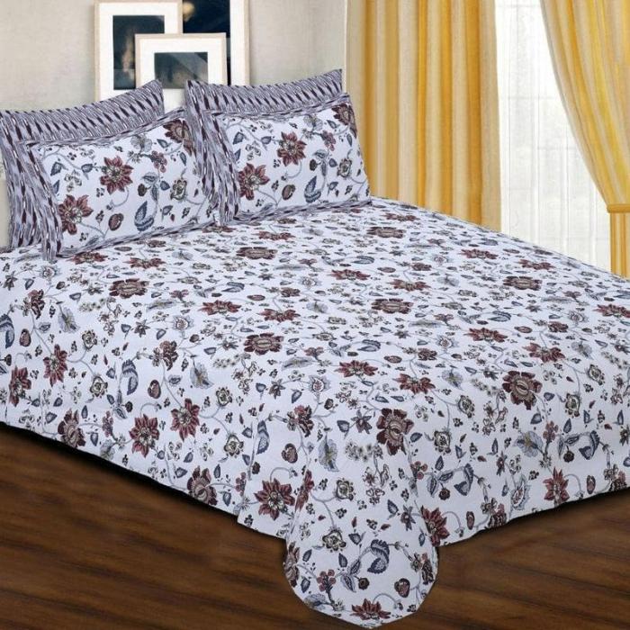 Dusty Rose Floret Bedsheet  |   Floral Bedsheets Bedsheets Floral Bedsheets