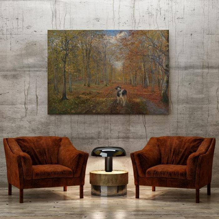 Dyrehaven Path Painting  |   Wall Art & Paintings Wall Art & Paintings Grey, Brown