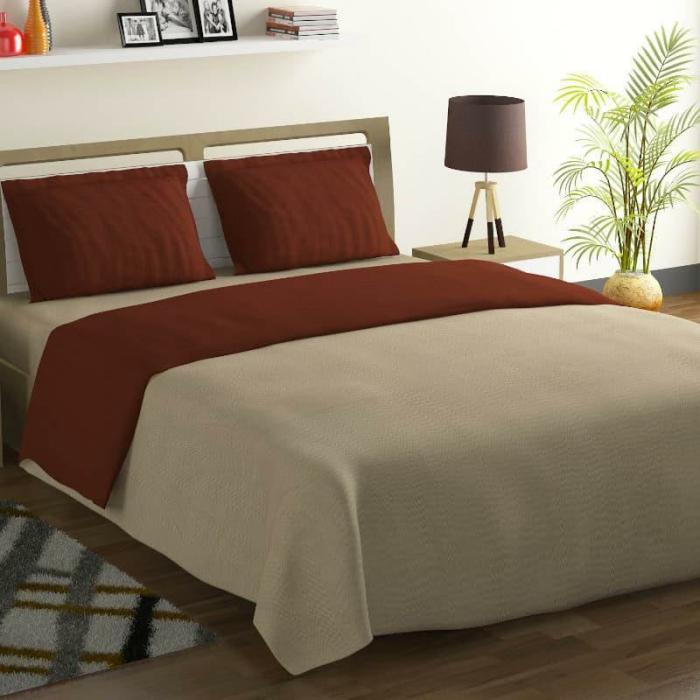 Dyuti Solid Bedsheet  |   Solid Bedsheets Bedsheets Beige