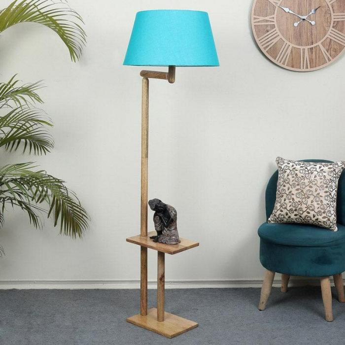 Eartha Enya Floor Lamp With Shelf  |   Floor Lamps Floor Lamps Floor Lamps