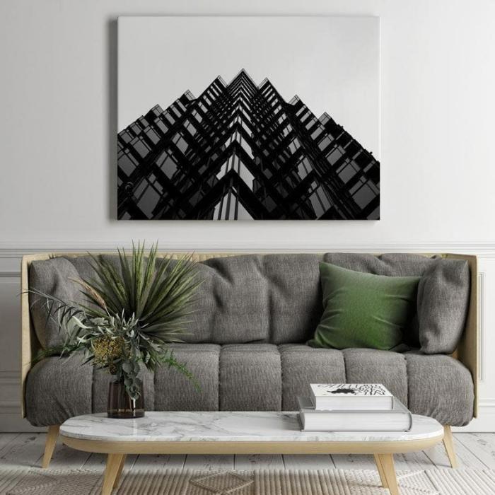 Edgy Skyscraper Wall Painting  |   Wall Art & Paintings Wall Art & Paintings Black, White