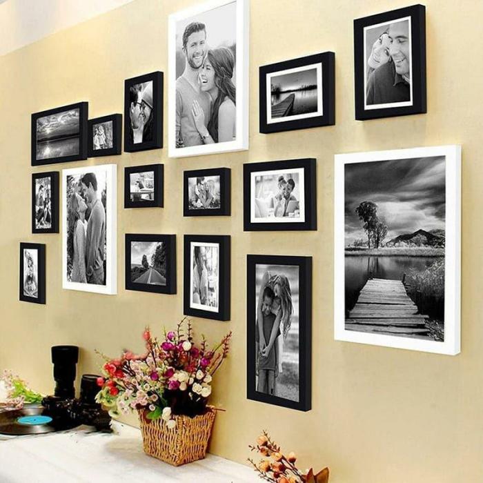 Elen Photo Frame – Set Of Sixteen  |   Photo-Frames Photo-Frames Black