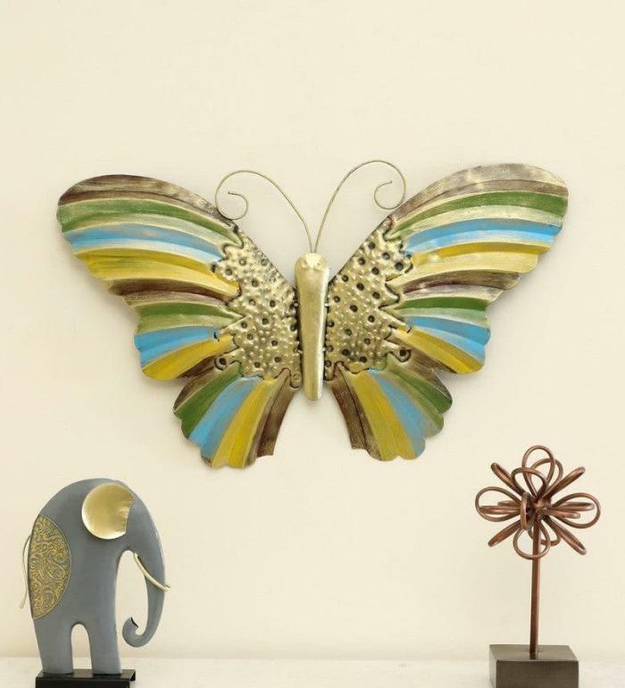 Elva Butterfly Wall Decor  |   Wall Accents Wall Accents Gold