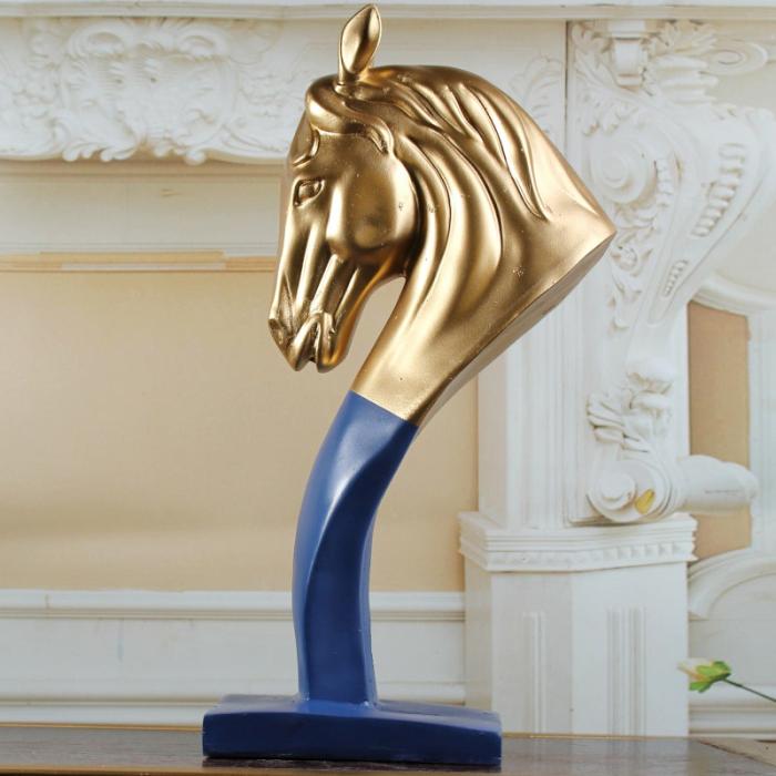 Equine Elegance Showpiece  |   Showpieces Showpieces Gold, Blue