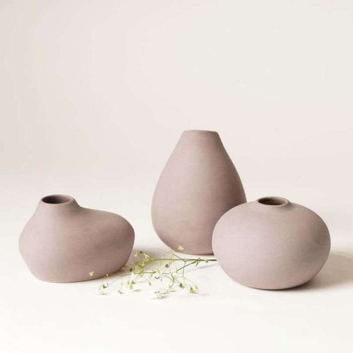 Esoteric Vases – Set Of Three  |   Vases Showpieces, Vases & Accent Bowls Grey