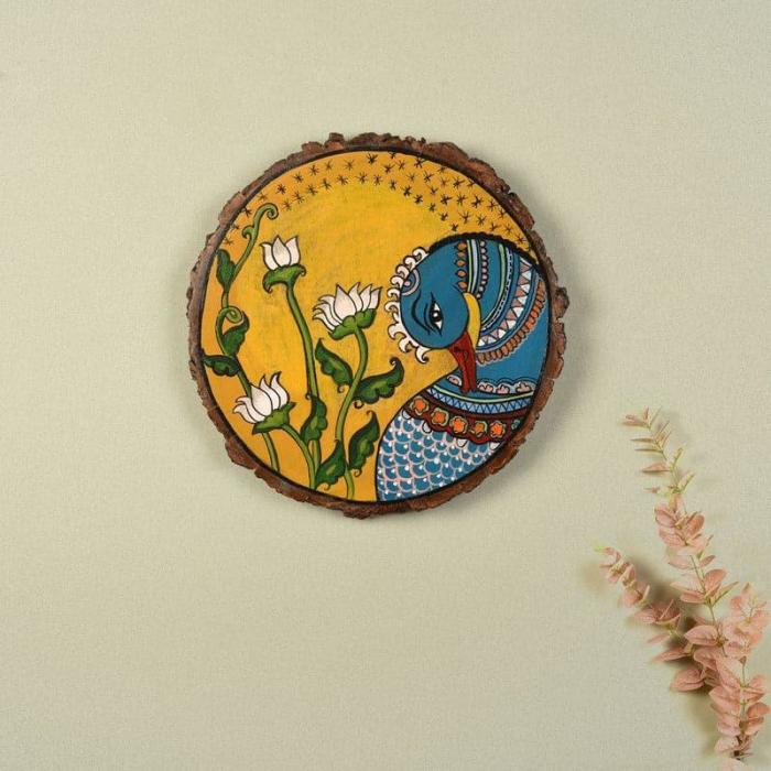 Ethnic Mayoorakshi Wall Art  |   Wall Plates Wall Decor Multicolor