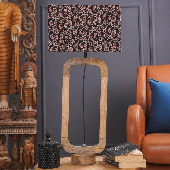 Ethnic Serenade Medusa Table Lamp  |   Table Lamps Lamps & Lighting Blue, Brown