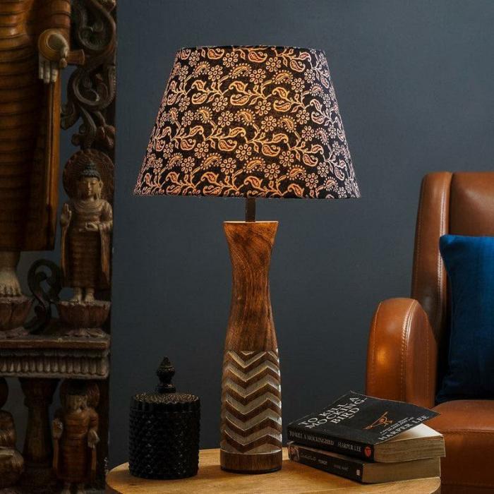 Ethnic Serenade Zephyral Table Lamp  |   Table Lamps Lamps & Lighting Blue, Brown