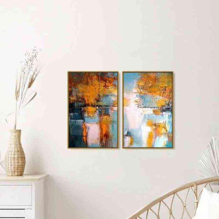 Expedition Wall Art – Set Of Two  |   Wall Art & Paintings Wall Art & Paintings Blue, Orange