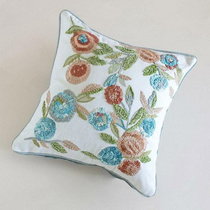 Ezra Embroidered Cushion Cover  |   Embroidered Cushions Cushion Covers Embroidered Cushions