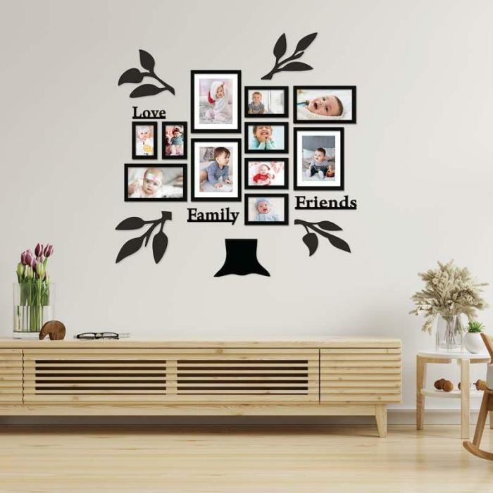 Family & Friends Photo Frame Collage – Set Of Eleven  |   Photo-Frames Photo-Frames Black