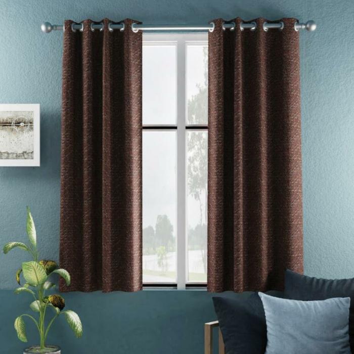 Fasho Blackout Curtain – Set Of Two  |   Curtains Curtains Brown