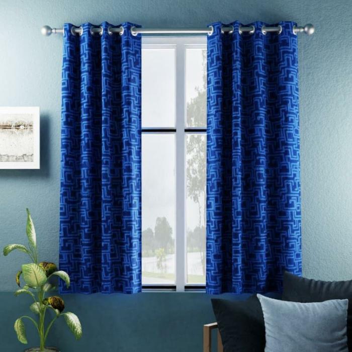 Fasho Blackout Curtain – Set Of Two  |   Curtains Curtains Blue