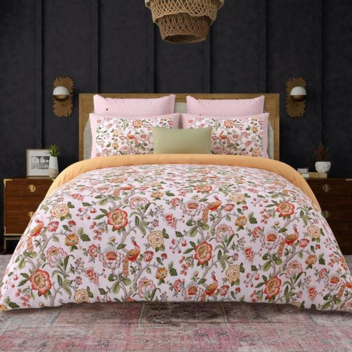 Feathered Petals Bedsheet  |   Floral Bedsheets Bedsheets Floral Bedsheets