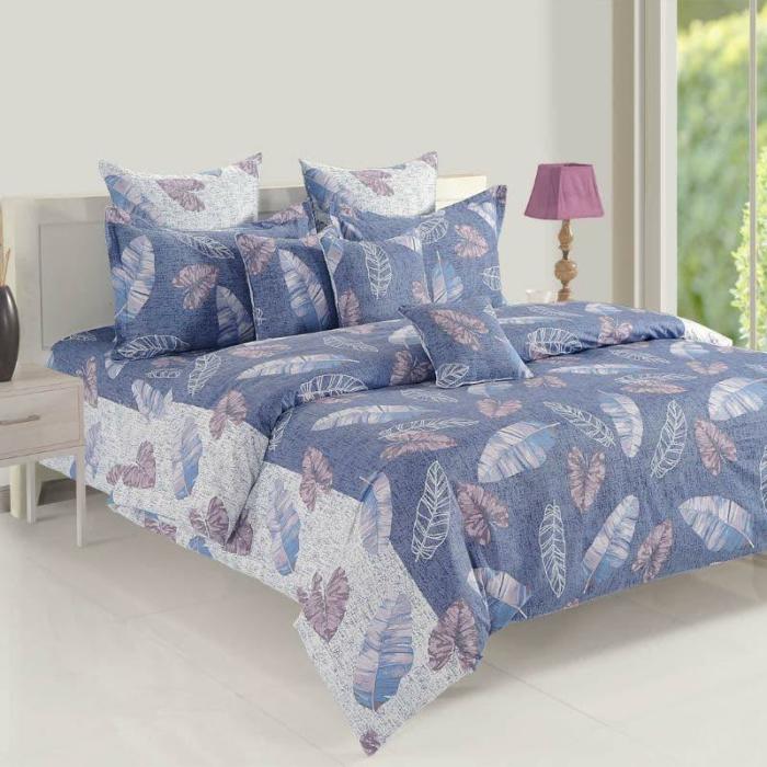 Feathery Mist Bedsheet  |   Floral Bedsheets Bedsheets Blue