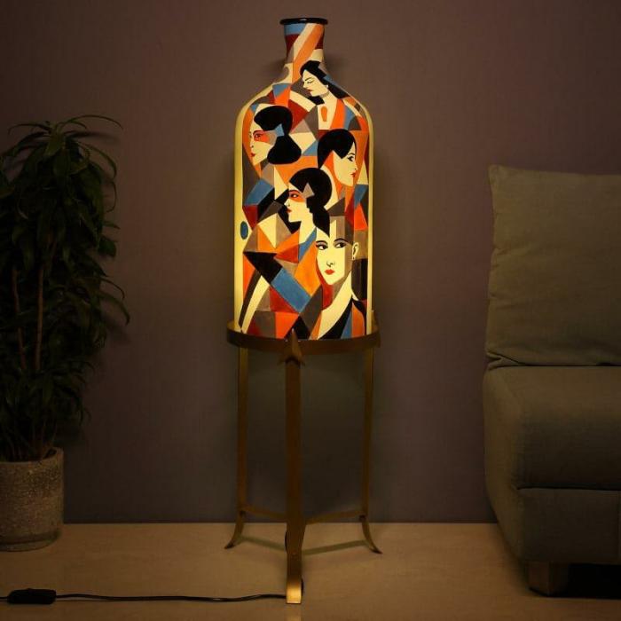 Feminine Phase Floor Lamp With Stand  |   Floor Lamps Floor Lamps Floor Lamps