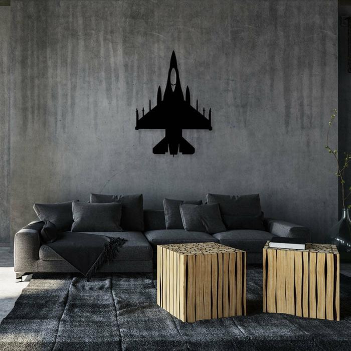 Fighter Jet Wall Art  |   Wall Accents Wall Accents Black