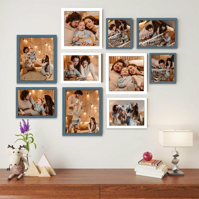 Finley Photo Frame – Set Of Ten  |   Photo-Frames Photo-Frames Grey, White